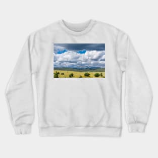 Clouds Build Over Landscape of Chama New Mexico Crewneck Sweatshirt